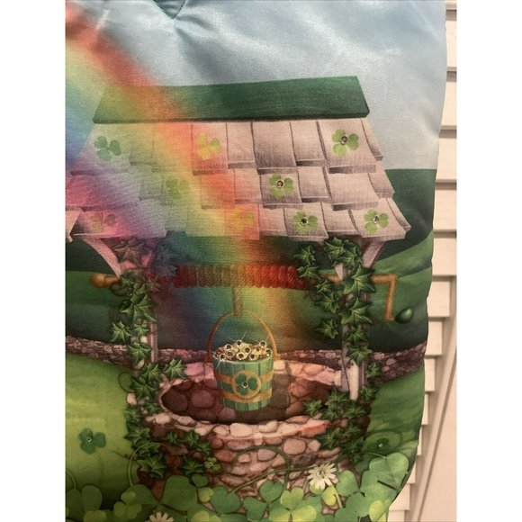 WILLABEE AND WARD TOTE/PURSE MARCH Quilt Sequin Rainbow Clover Sheep Flowers - Picture 5 of 12